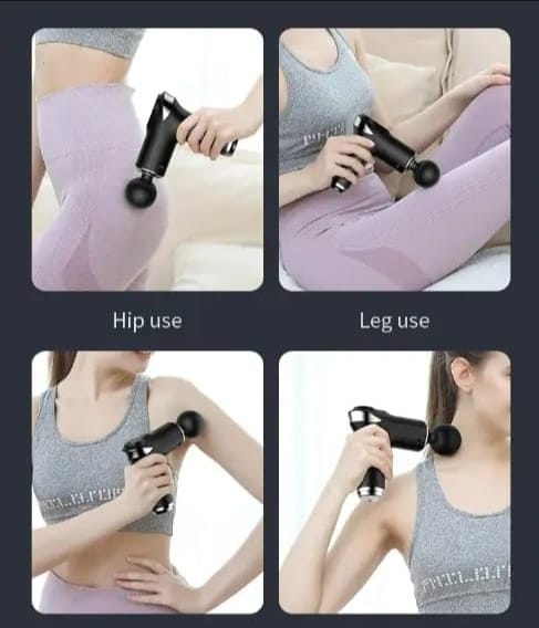 Compact Power Massager Gun with 6 Interchangable heads CY-002