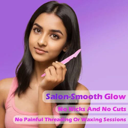 Pack Of 3 Eyebrow Painless Facial Hair Remover Razor For Face, Women