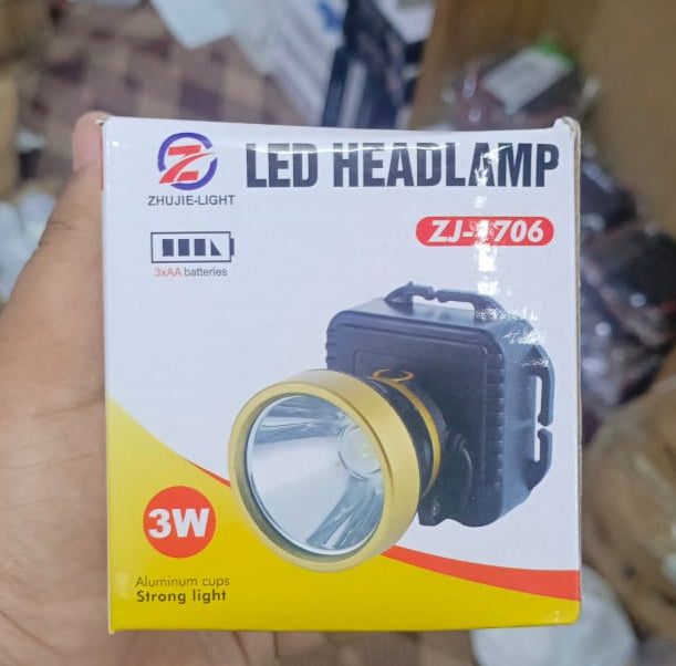 LED Head Lamp with 90° Degree Lighting angle adjustment For Fishing, Hunting,