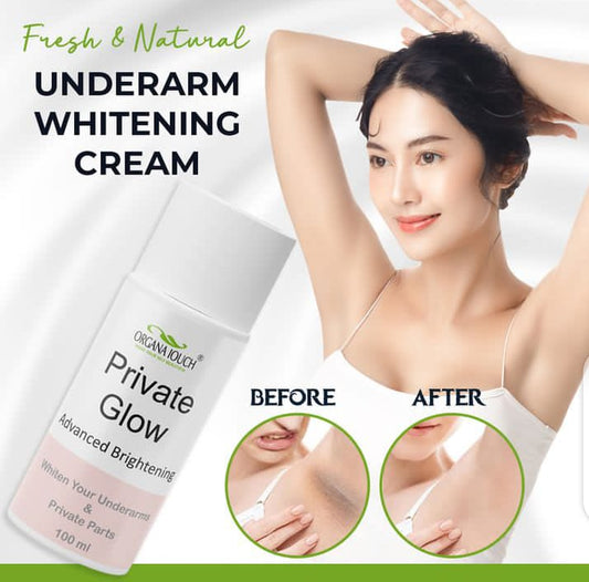 Organa Touch Fresh &amp; Natural Underarm Whitening Cream Private Glow Advanced Brightening