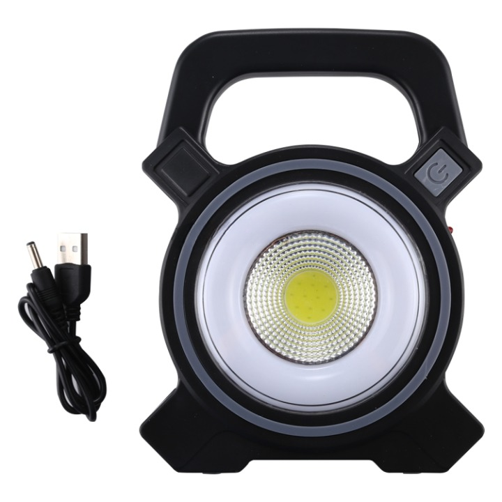 JY-819A 10W Solar Rechargeable White Light COB LED Work Light, Handheld Camping