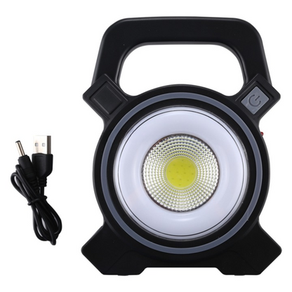 JY-819A 10W Solar Rechargeable White Light COB LED Work Light, Handheld Camping