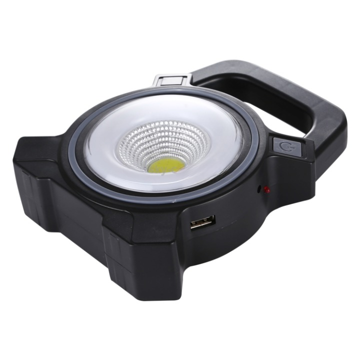 JY-819A 10W Solar Rechargeable White Light COB LED Work Light, Handheld Camping
