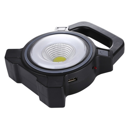 JY-819A 10W Solar Rechargeable White Light COB LED Work Light, Handheld Camping
