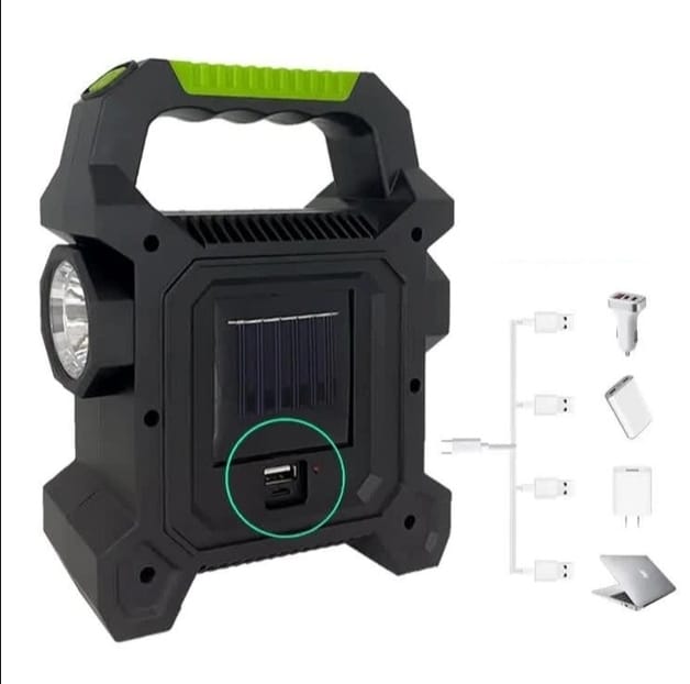 Multifunctional Solar Portable Emergency Lamp JY-258a | LED Torch light powerbank for