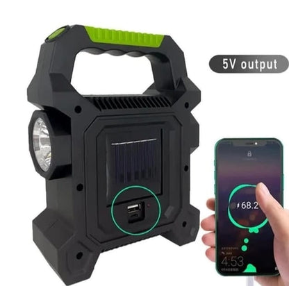Multifunctional Solar Portable Emergency Lamp JY-258a | LED Torch light powerbank for