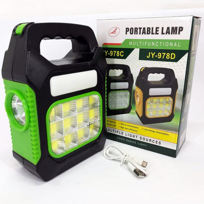 Solar Camping Lantern with Power Bank Function, JY-978D / Portable Rechargeable Lantern