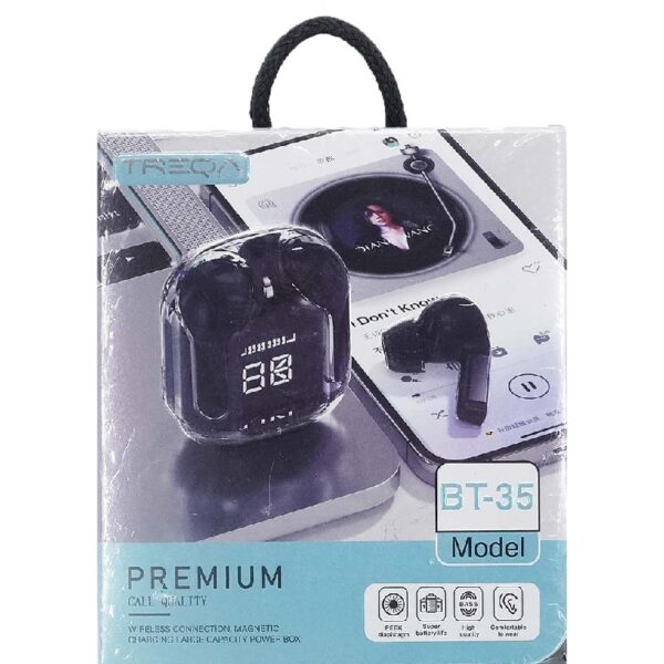 Treqa BT35 Bluetooth Earbuds | Wireless Earphones | HiFi Stereo Headphone |
