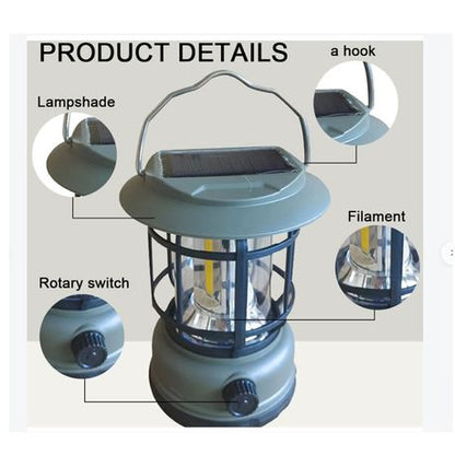 Emergency Camping Light For Tent Work GB-23 | Outdoor Solar lantern (Random
