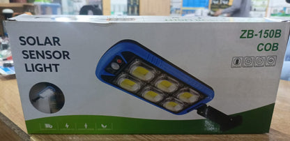 Solar Street COB Light With Sensor ZB-150B | Motion Sensor Security Streetlights