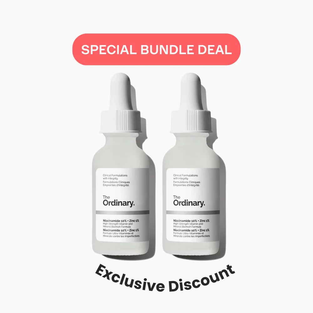 (PAck Of 2 ) The Ordinary Niacinamide 10% + Zinc 1 %