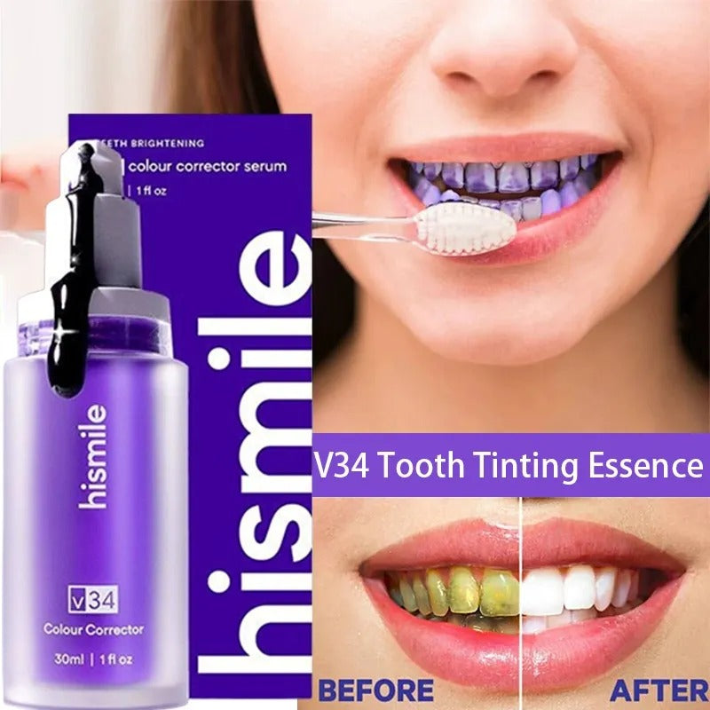 HISMILE V34 Teeth Removing Deep Smoke Stains Gingiva Protection Purple Orthopedic Toothpaste