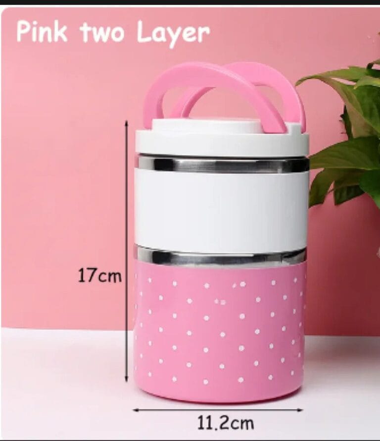 Lunch Box 2 Layer For Kids and Adults (random color)
