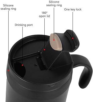 Coffee Mug with Handle 850ml Insulated Stainless Steel Coffee Travel Mug/(random color)