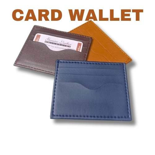 Slim Leather Card Case Wallet Minimalist Credit Card Holder Money Clip for