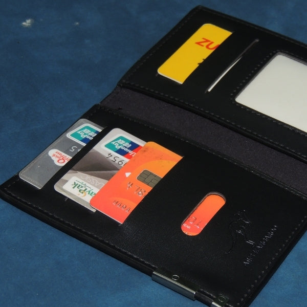 Men's Leather Half Long Wallet
