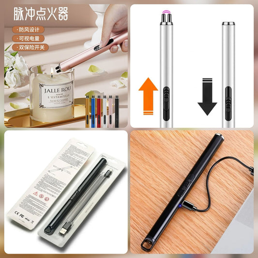 Push up Arc USB Rechargeable Lighter (Random color)