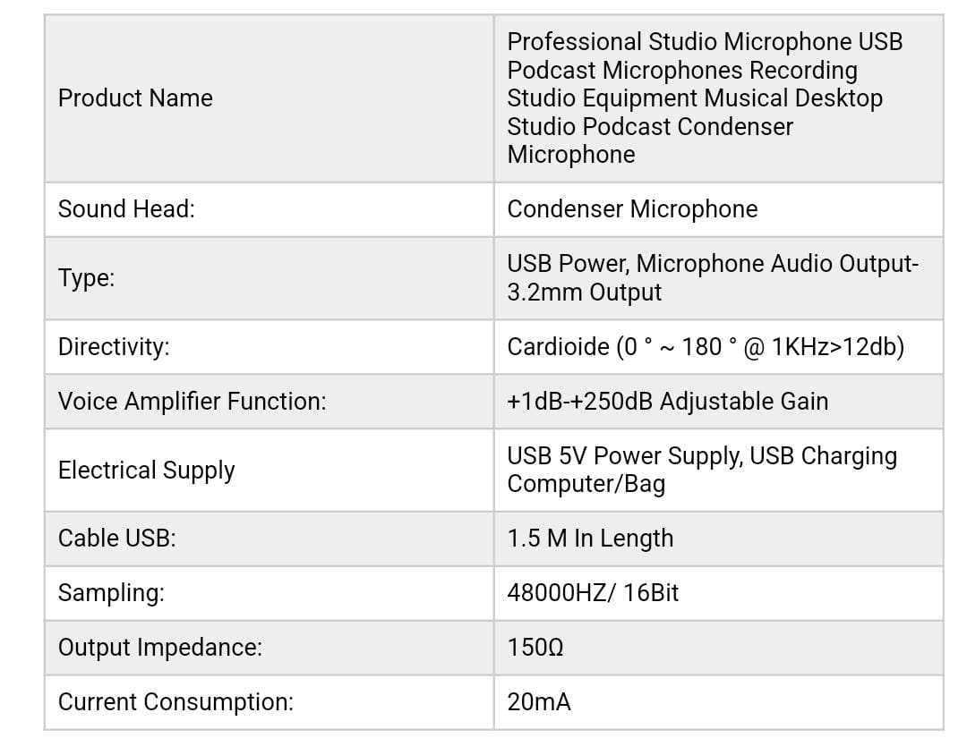Podcast Mic Set With Live Sound Card,condenser Microphone With Rechargeable 12 Kinds