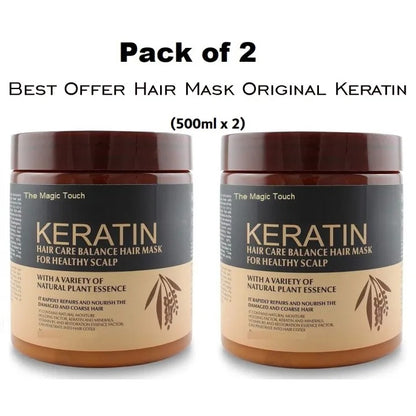 Pack Of 2 | Keratin Hair Mask Treatment Your Secret to Shiny,