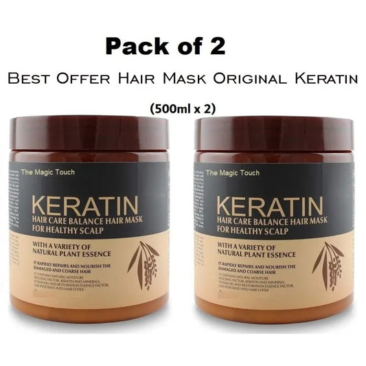 Pack Of 2 | Keratin Hair Mask Treatment Your Secret to Shiny,