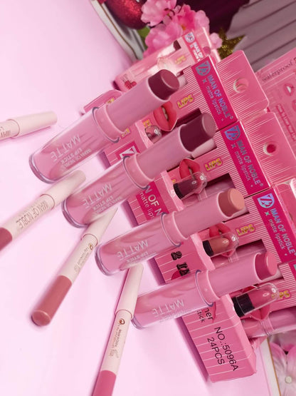 2 In 1 LIPSTICK AND LIP LINER SET IMAN OF NOBLE DYE