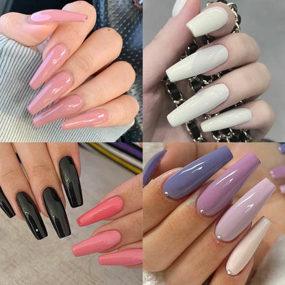 576 pcs nails with box ,Reusable Artificial nails, 24 different colours, beautiful