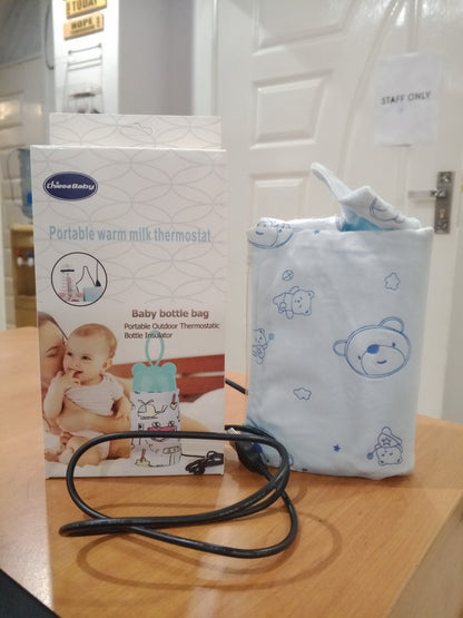 Baby Feeder Warmer Bag (Portable Travel Milk Warmer) (Random Color)