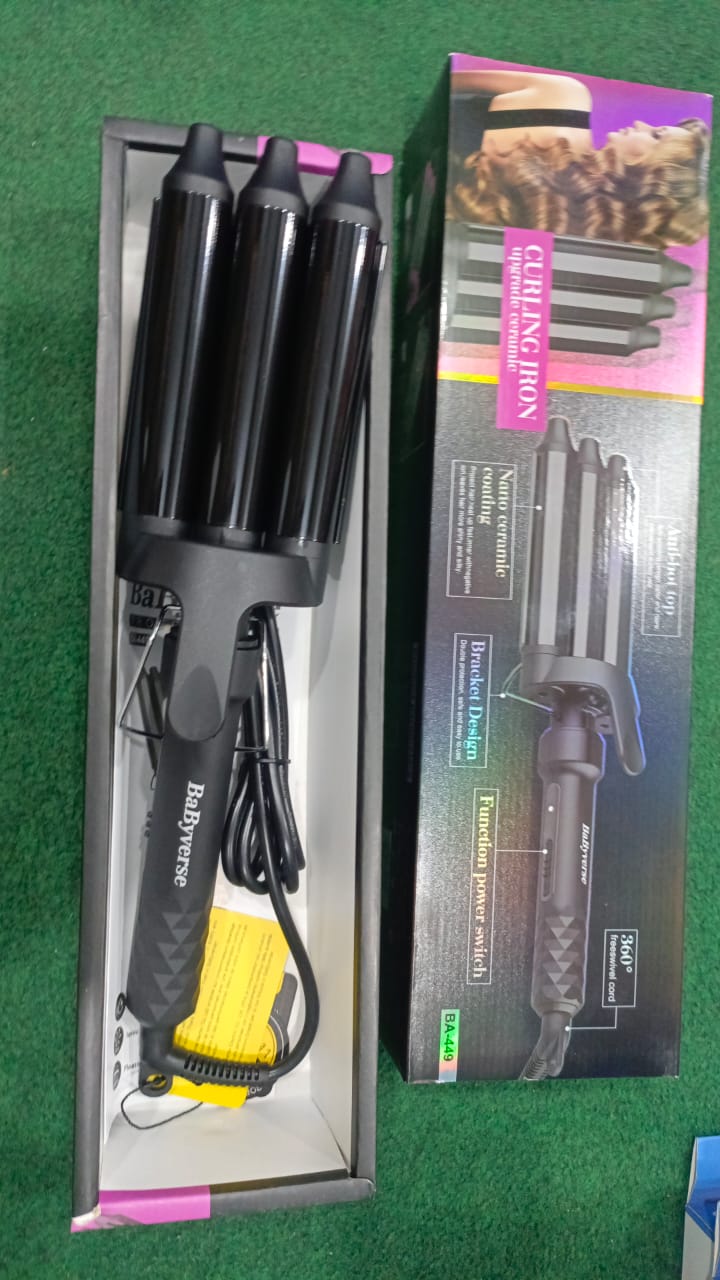 Babyverse Professional Couture Hair Pro 3 Ceramic Wave Styler- Beach Waves for