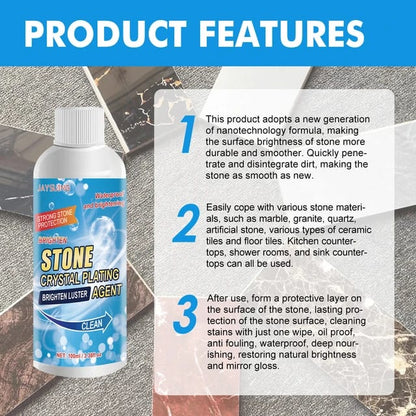 Stone crystal Agent Cleaner, Marble Cleaner and Polish, Universal Stone Cleaner(Tile cleaner)