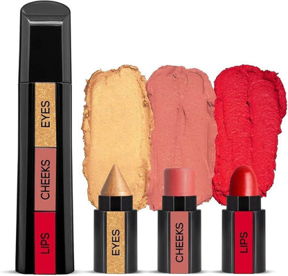 3 in 1 HUDA Beauty Professional Eyes Cheeks