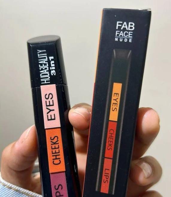 3 in 1 HUDA Beauty Professional Eyes Cheeks