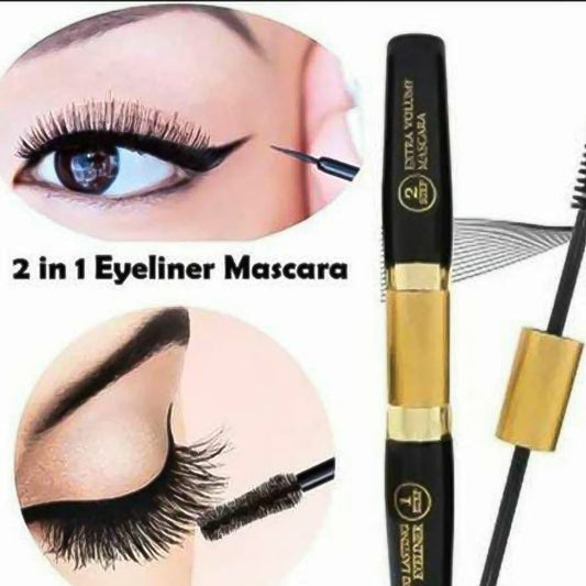 2 in 1 Waterproof Eyeliner Mascara Professional Strokes