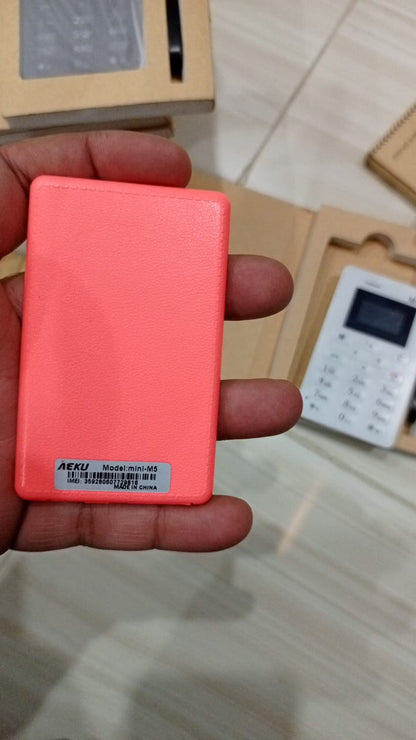 M5 MINI MOBILE CREDIT CARD SIZE (random color )