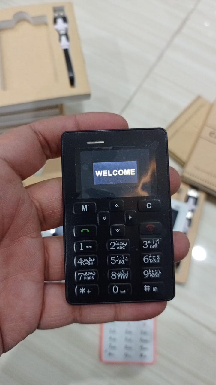 M5 MINI MOBILE CREDIT CARD SIZE (random color )