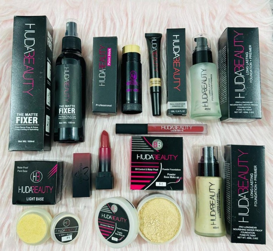 Huda Beauty Deal Pack Of 9 best deal for girls (Makeup Fixer