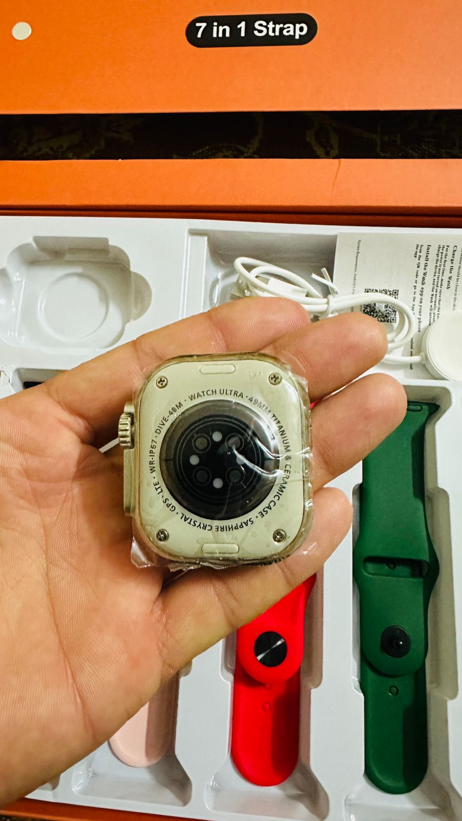 with Out Metal Strip Ultra Smart Watch Ultra 7 in 1 (Random