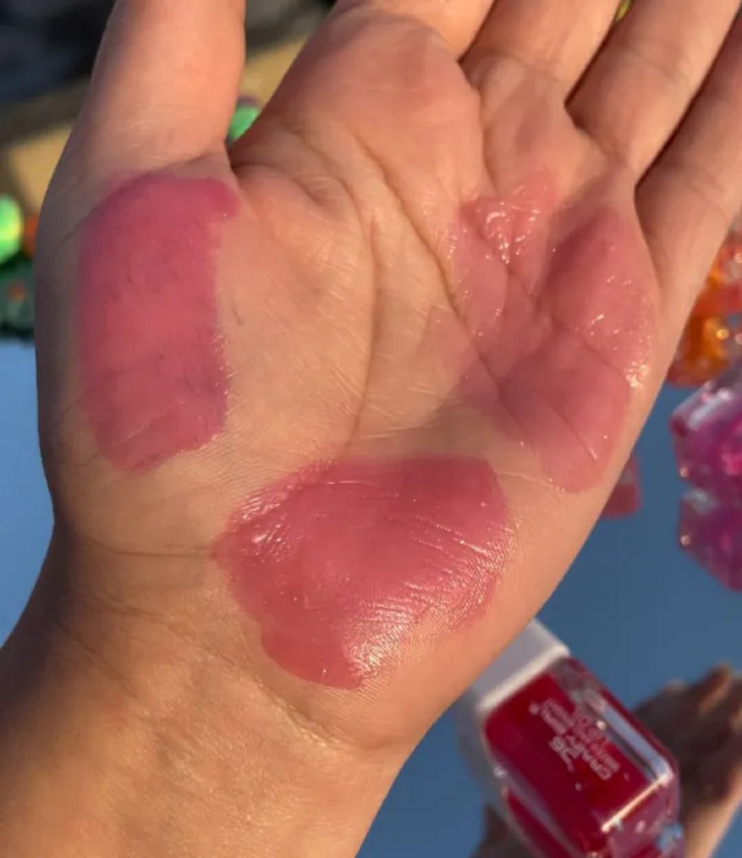 Colour Changing Tinted Lip Oil, vitamins E Lip Oil beautiful color for