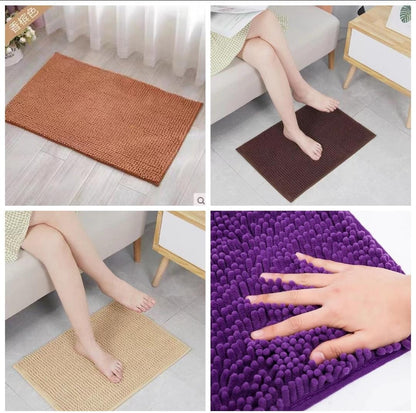 Nonslip water absorbent MicroFiber door away mats 40x60cm (random color)