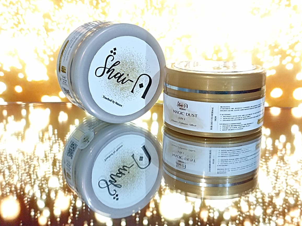 Shai_N , Rice Dust powder mask and scrub with additional deep cleansing