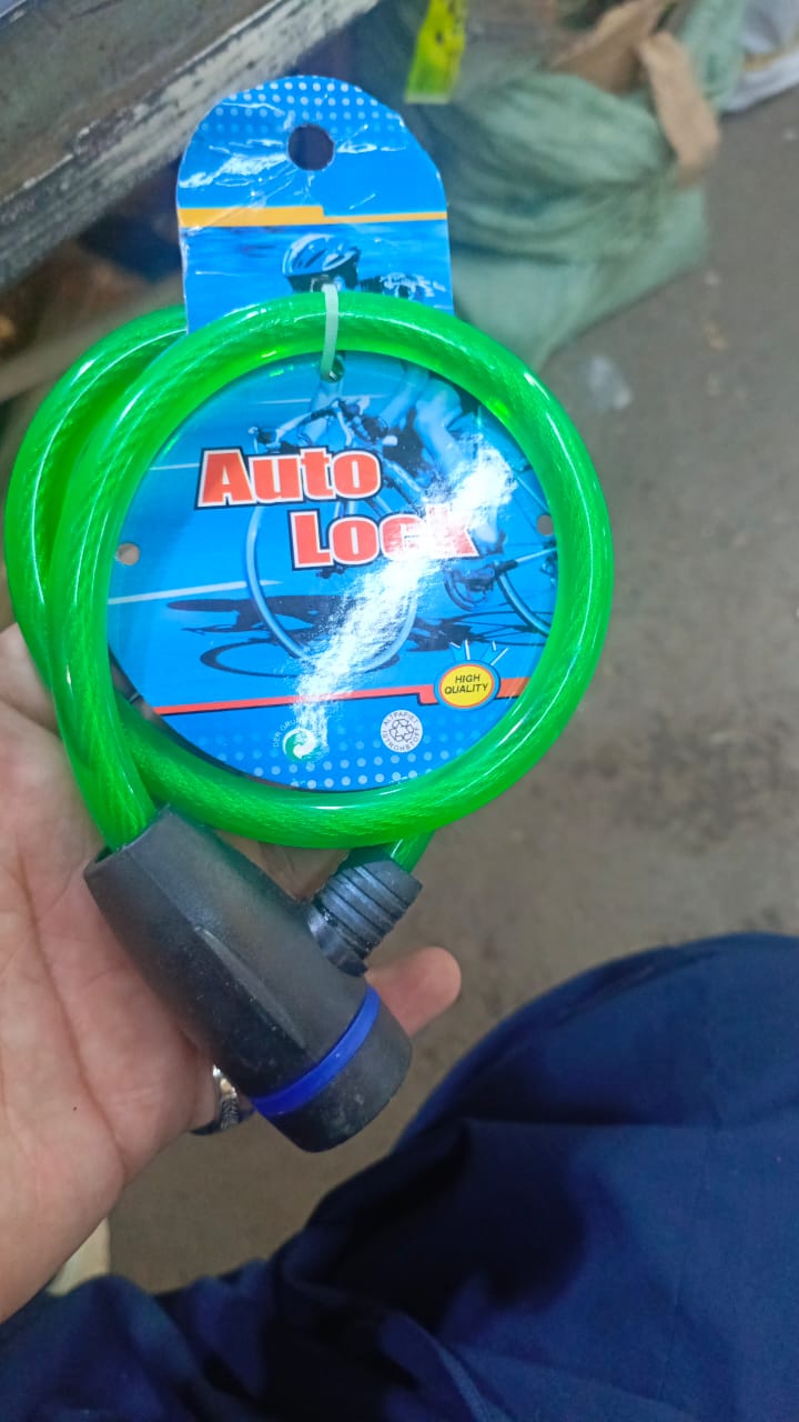 Cycle Safety Anti-Theft Steel Wire Lock Portable Security Lock With 2 Keys