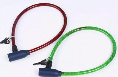 Cycle Safety Anti-Theft Steel Wire Lock Portable Security Lock With 2 Keys