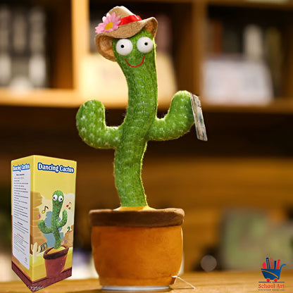 Dancing Cactus Toy Singing, Talking, Voice Recording Plush with USB Rechargeable