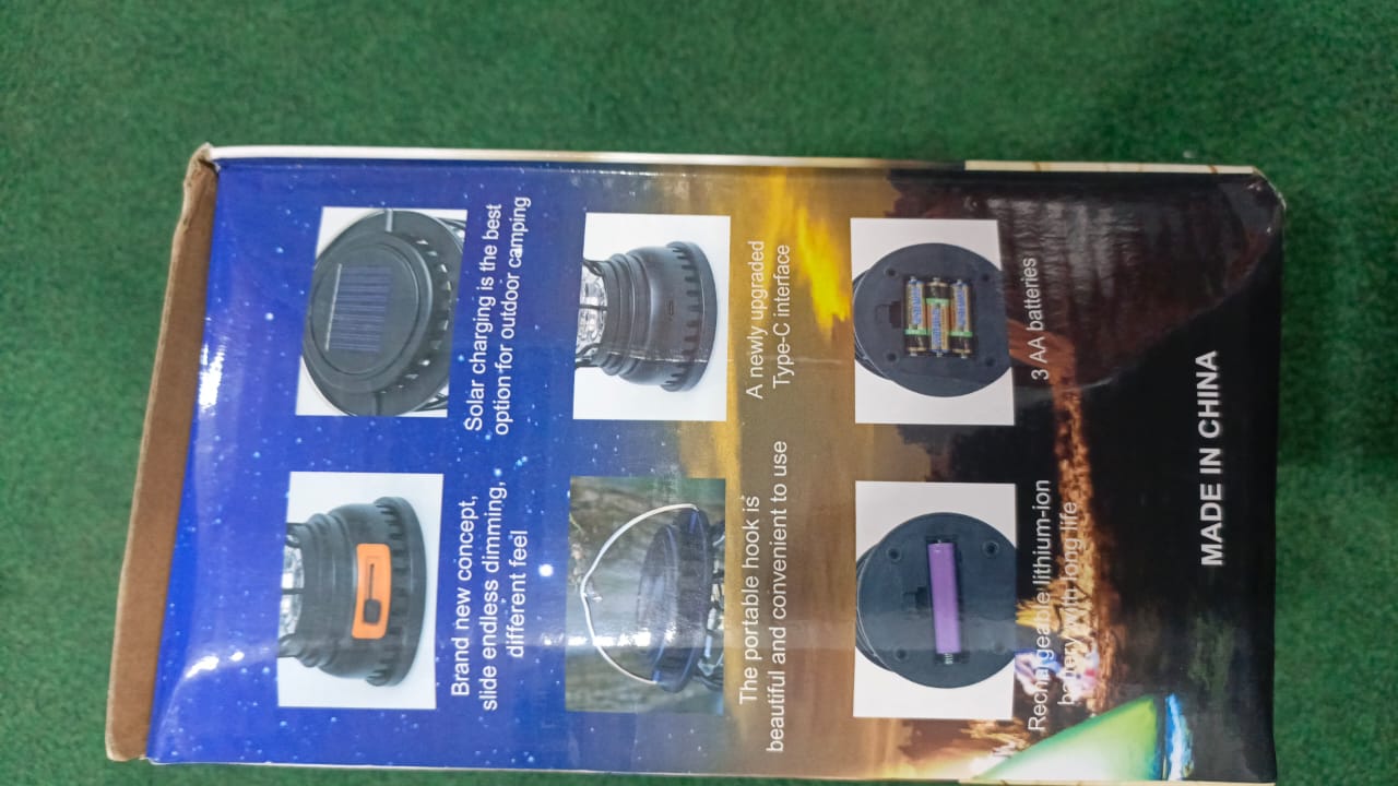 Handle LED Camping Lantern Rechargeable Tent lamp solar powered camping lamp for