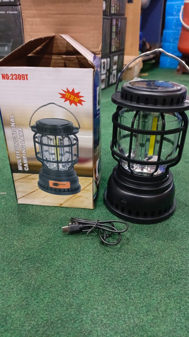 Handle LED Camping Lantern Rechargeable Tent lamp solar powered camping lamp for