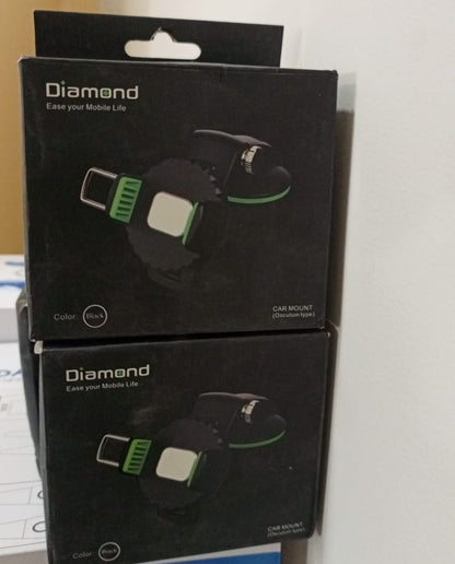 Diamond 360 Rotating Adjustable Car Mobile Holder Stand 