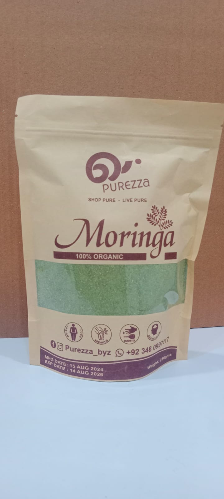 Moringa the Power of Nature with Purezza Moringa Powder (250g)