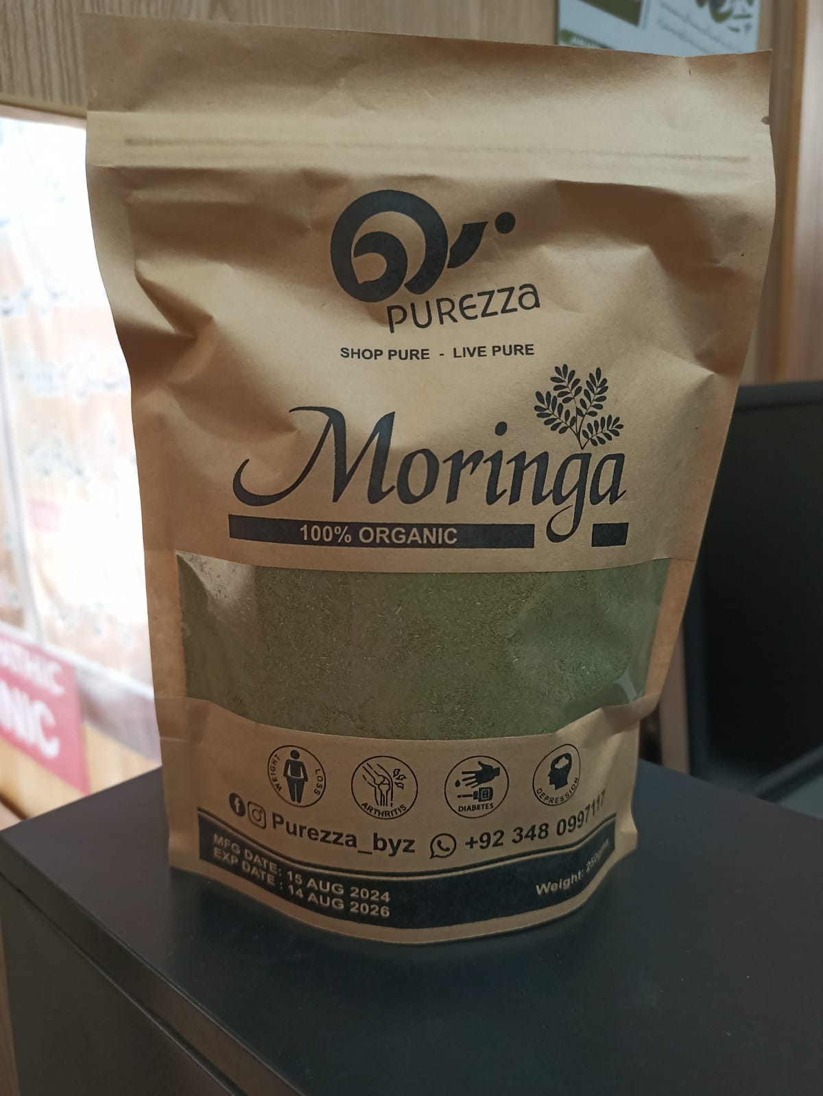 Moringa the Power of Nature with Purezza Moringa Powder (250g)