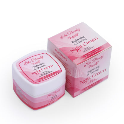 She Beauty Whitening Night Care Cream ,FRAGRANCE-FREE NIGHT CREAM