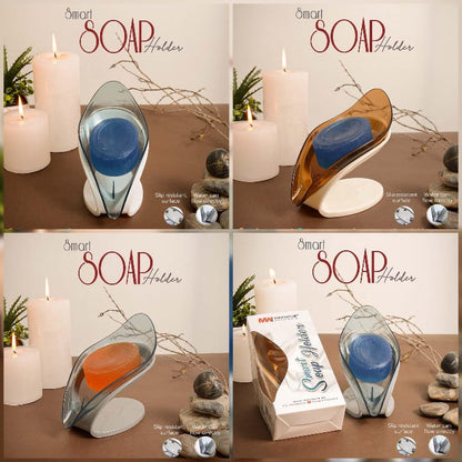 Smart Soap Holder For Bathroom | Wall Mounted Soap Bar, Kitchen, Bathroom