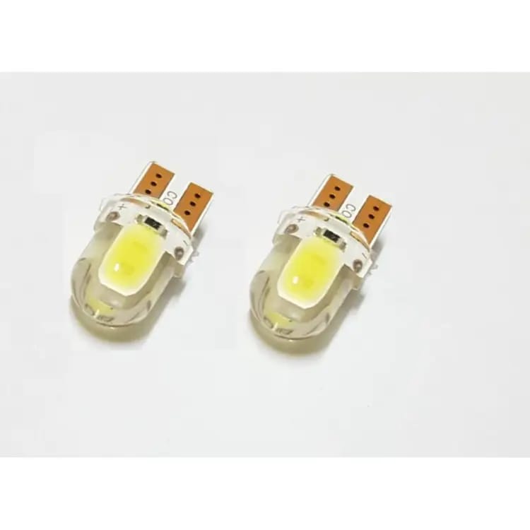 Pack of 2 T10 COB LED Bulbs Silicone Parking LED. 12v